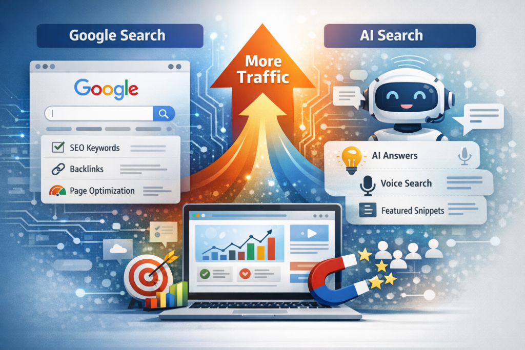 google search vs ai search